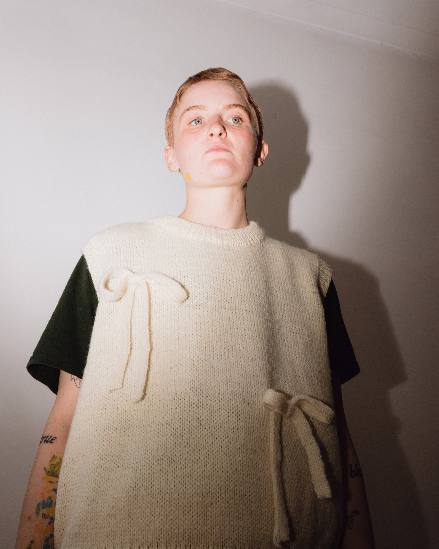 Undyed Bow Vest