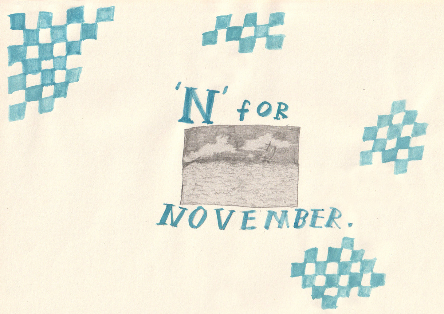 N for November Print